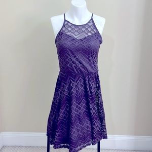 NWT Francesca’s High neck Dress Purple